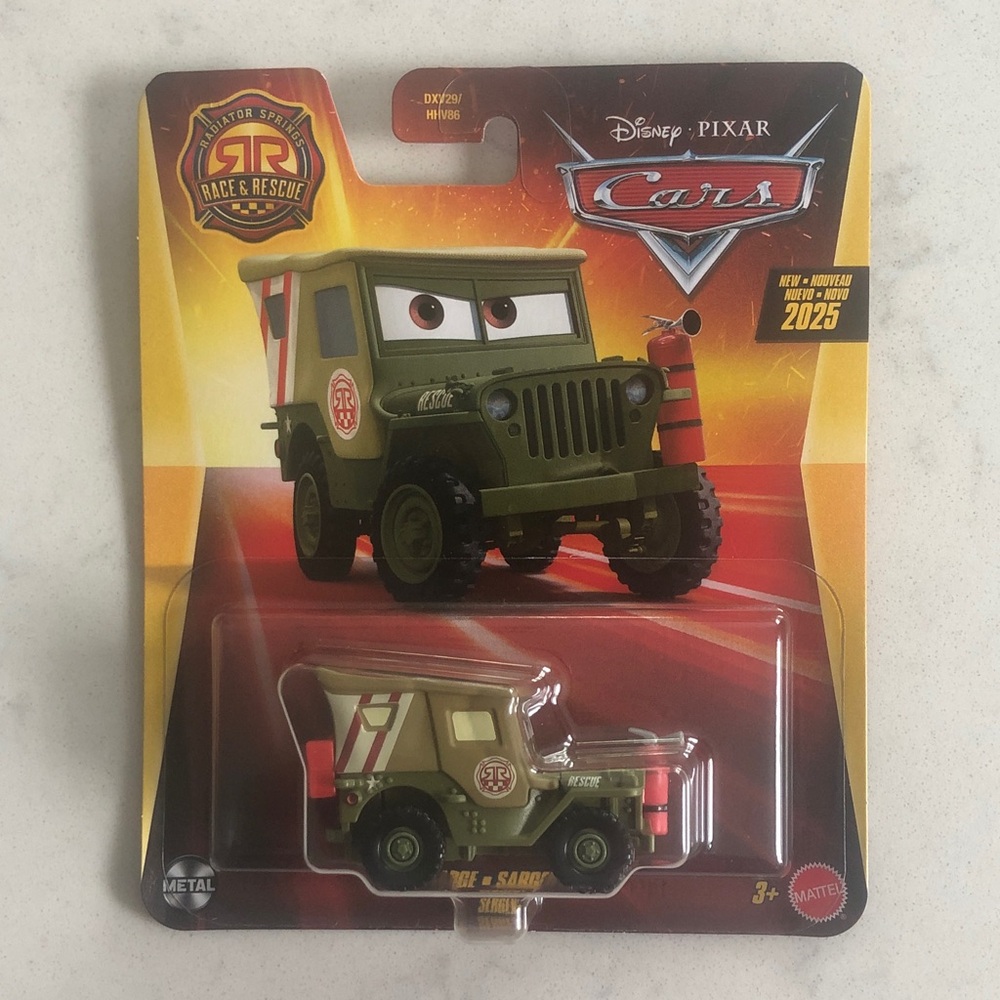 Mattel Disney Pixar Cars ‘Sarge’ Race & Rescue Vehicle